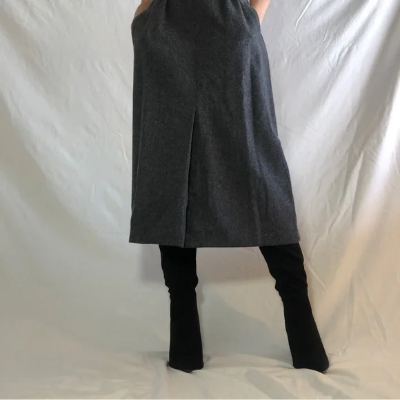 100% wool vintage high waist Skirt - Picture 2 of 10